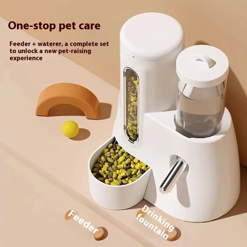 2In1 Hamster Feeder And Waterer Large Capacity Leakproof Automatic Feeder Leak Proof