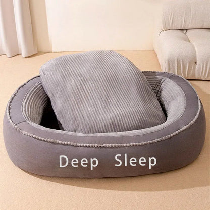 Pet Bed Comfortable Donut Round Soft Washable Dog Or Cat Cushion Bed