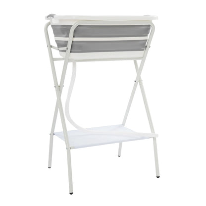 2 in 1 Elevated Dog Bath Tub, Collapsible Portable Dog Washing Station with Drainage Hole