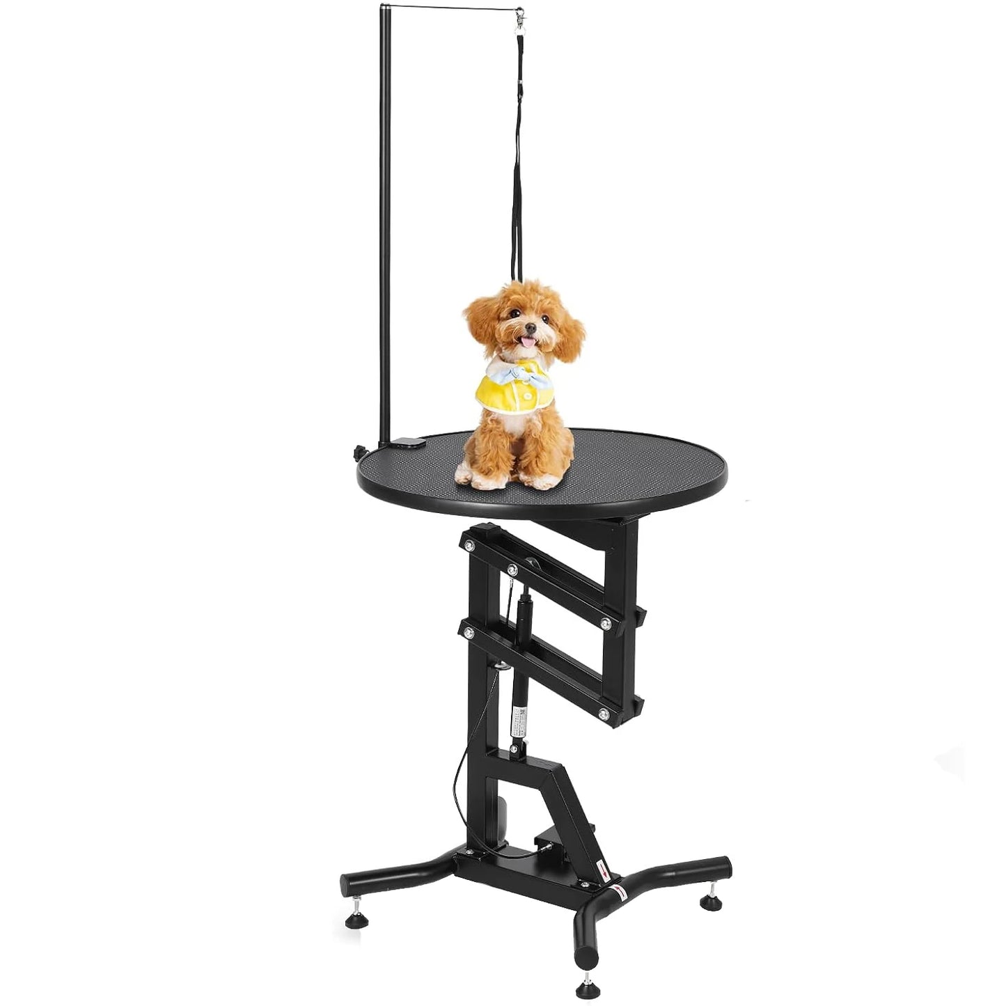 Hydraulic Dog Grooming Table 360° Rotating Non-Slip Pet Station For Small Dogs