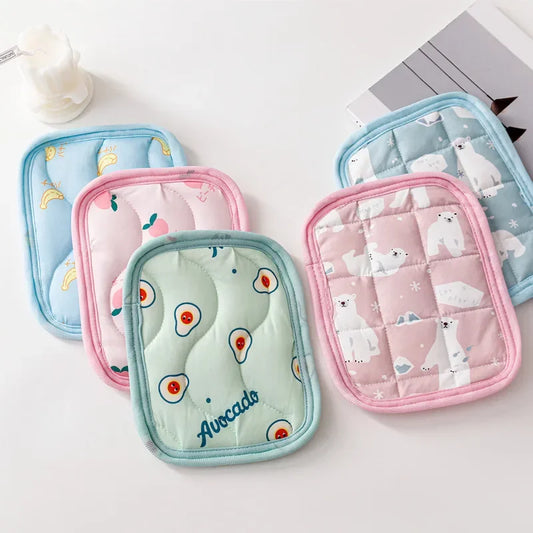 Small Pet Cooler Mat Summer Ice Silk Cool Feeling Hamster Kennel Mat