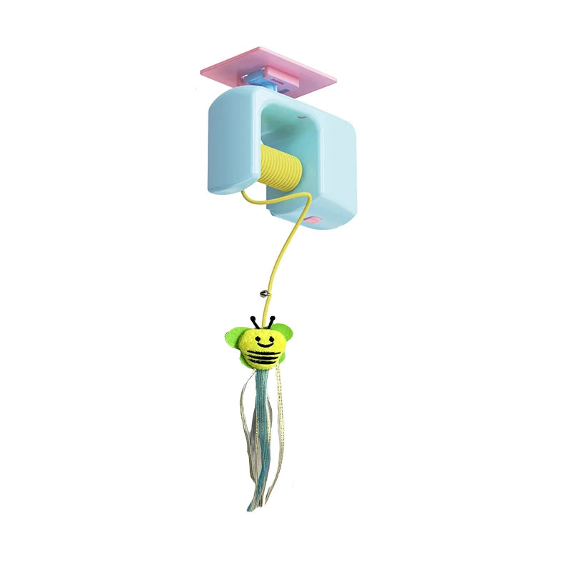 BOOTEELY Interactive Hanging Cat Retractable String RechargeableToys for Indoor Kittens and Bored Adults