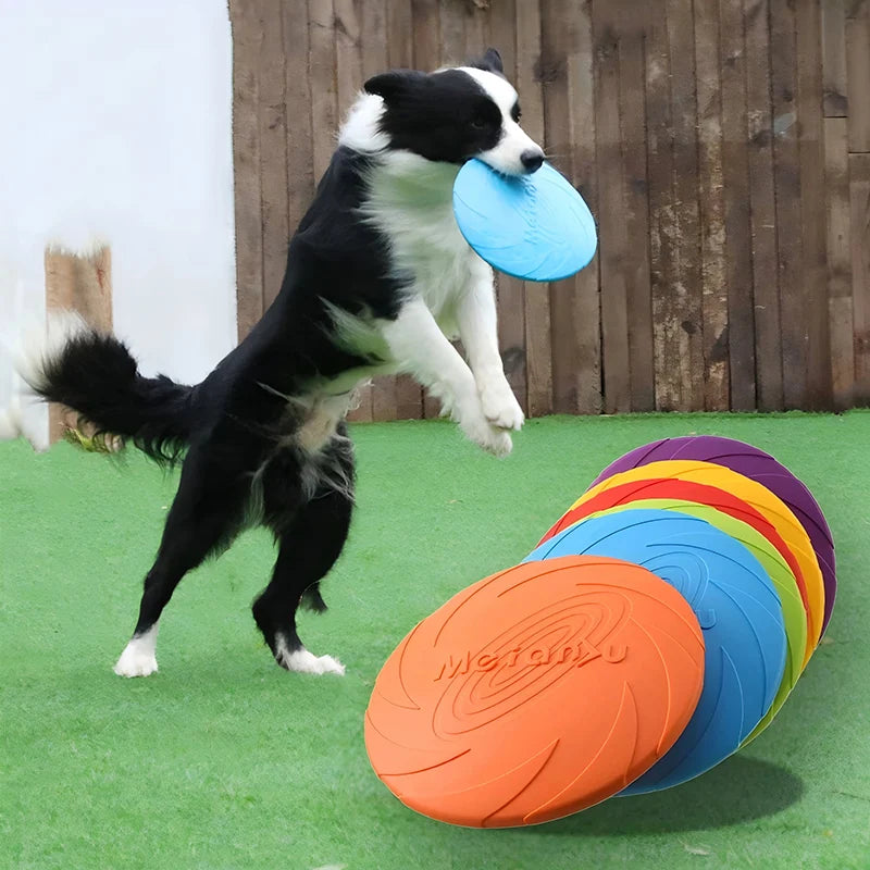 Silicone Flying Disc Outdoor Interactive Game For Dogs