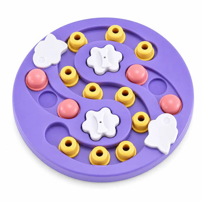Dog Puzzle Toys Slow Feeder, Interactive IQ-Enhancing Food Dispenser, Non-Slip Slow Eating Bowl