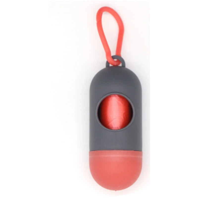 Dog Poop Bag Holder Portable Pet Waste Bag Dispenser Capsule Shape