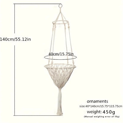 Extra Large Hand-woven Cotton Rope Cat Hammock  Super Load-bearing Durable Fits 2 Cats