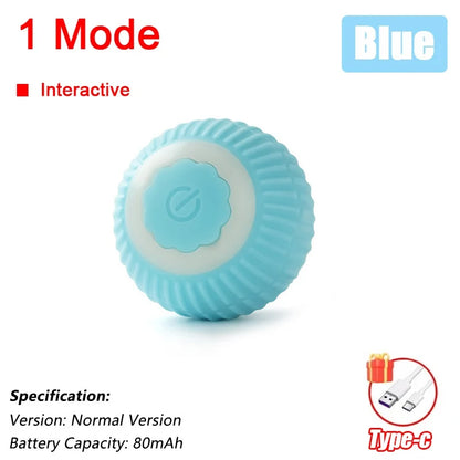 New Cat Interactive Ball  - Automatic Rolling Ball Faux Tail Rechargeable Smart Pet Electric Toy
