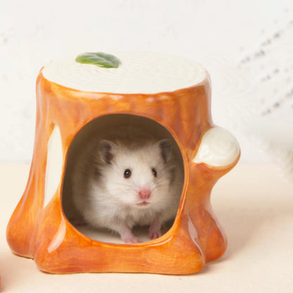 Ceramic Hamster House Indoor Hamster Hideout For Squirrels Hedgehog Chipmunk