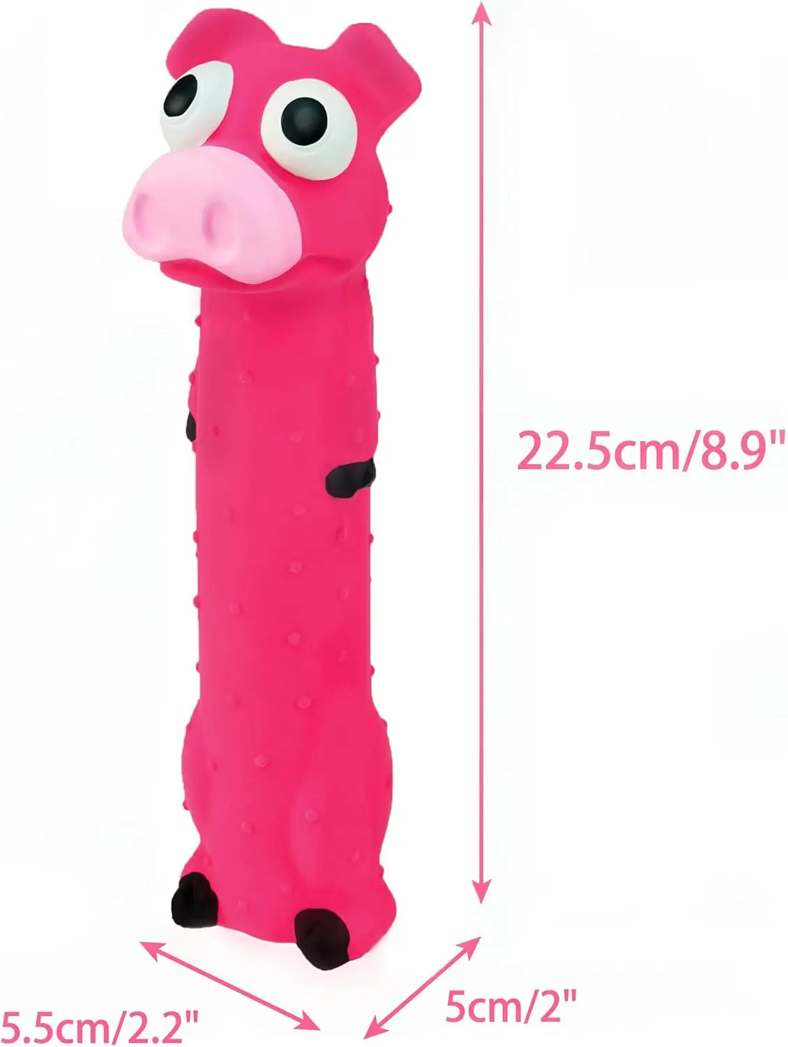 3 Pack 9" Squeaky Latex Dog Toys for Small Medium Dogs