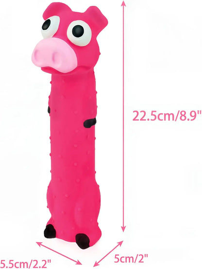 3 Pack 9" Squeaky Latex Dog Toys for Small Medium Dogs