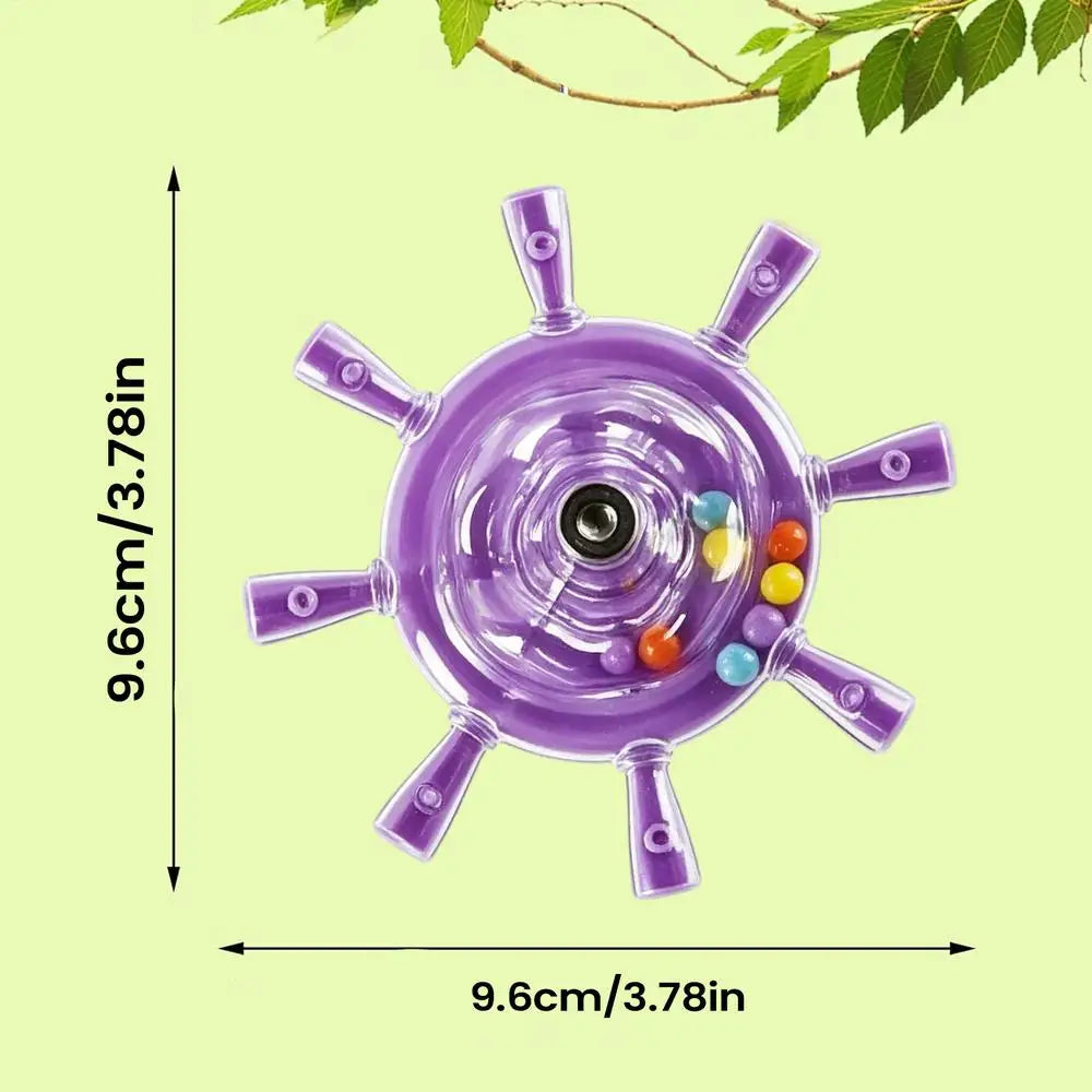 Interactive Parrot Rotating Windmill Rotating Treat Dispenser For Mental Stimulation And Entertainment