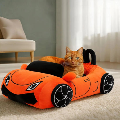 Cute Cat Beds Soft and Cozy Small Beds with Pillow Washable