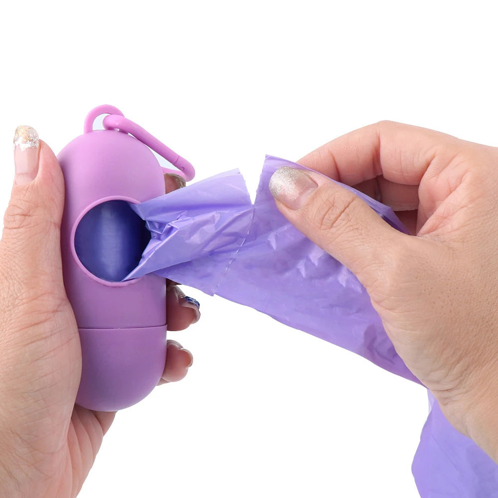 Dog Poop Bag Holder Portable Pet Waste Bag Dispenser Capsule Shape