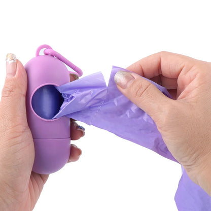 Dog Poop Bag Holder Portable Pet Waste Bag Dispenser Capsule Shape