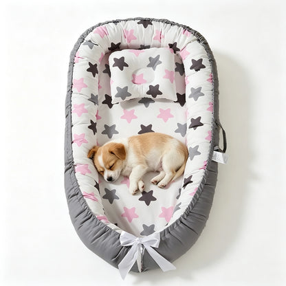 2 Side Reversible Pet Beds For Small & Medium Dog/Cat, Washable Comfortable And Breathable Memory Foam