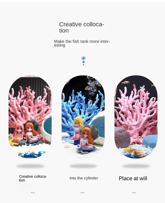 Fish Tank Aquascape Simulation Coral Water Plant Resin Fake Coral Aquarium Decorations