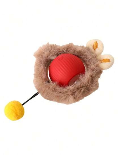 Cat Hunting Toy Set, Electric Cat Ball Toy With Lighting, Chasing & Hunting Toy, USB Rechargeable