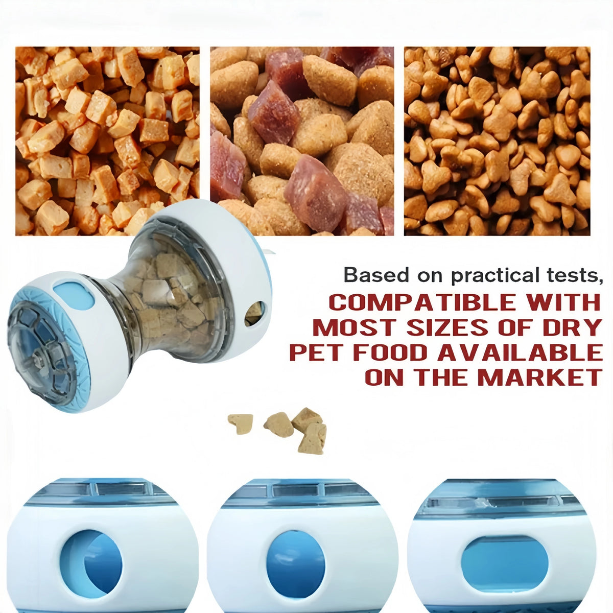 Interactive Dog Treat Dispenser Toy - Dog Puzzle Rolling Leaking Food Ball