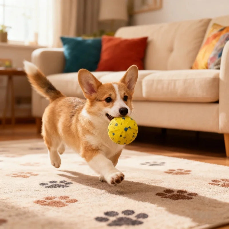 Pet Smart Interactive Bouncing Ball For Dogs -  Automatic Vibrating Popcorn Gravity Jumping Wear Resistant Foam Ball