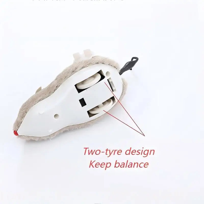 Lifelike Plush Running Mouse Interactive Enrichment Toy For Cats