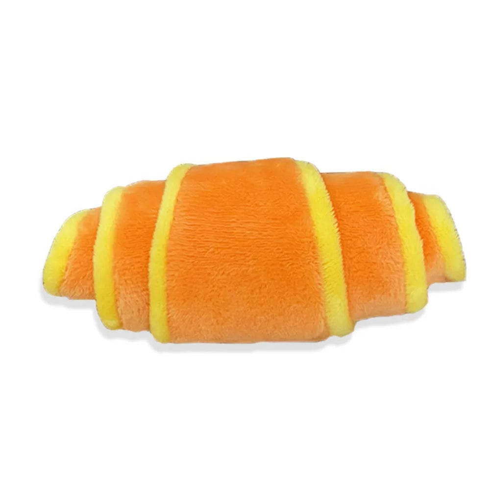 Soft Croissant Dog Toy Training Bite Resistant Treat Dispensing Puppy Puzzle Toy