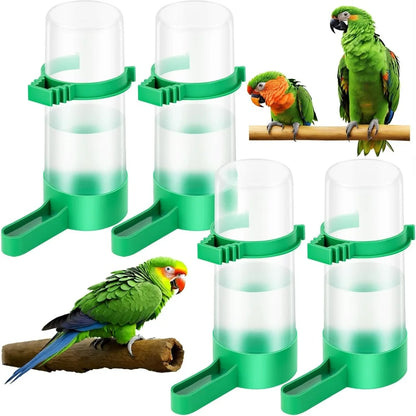 4 Pieces Plastic Bird Water Feeder Drinker Clip