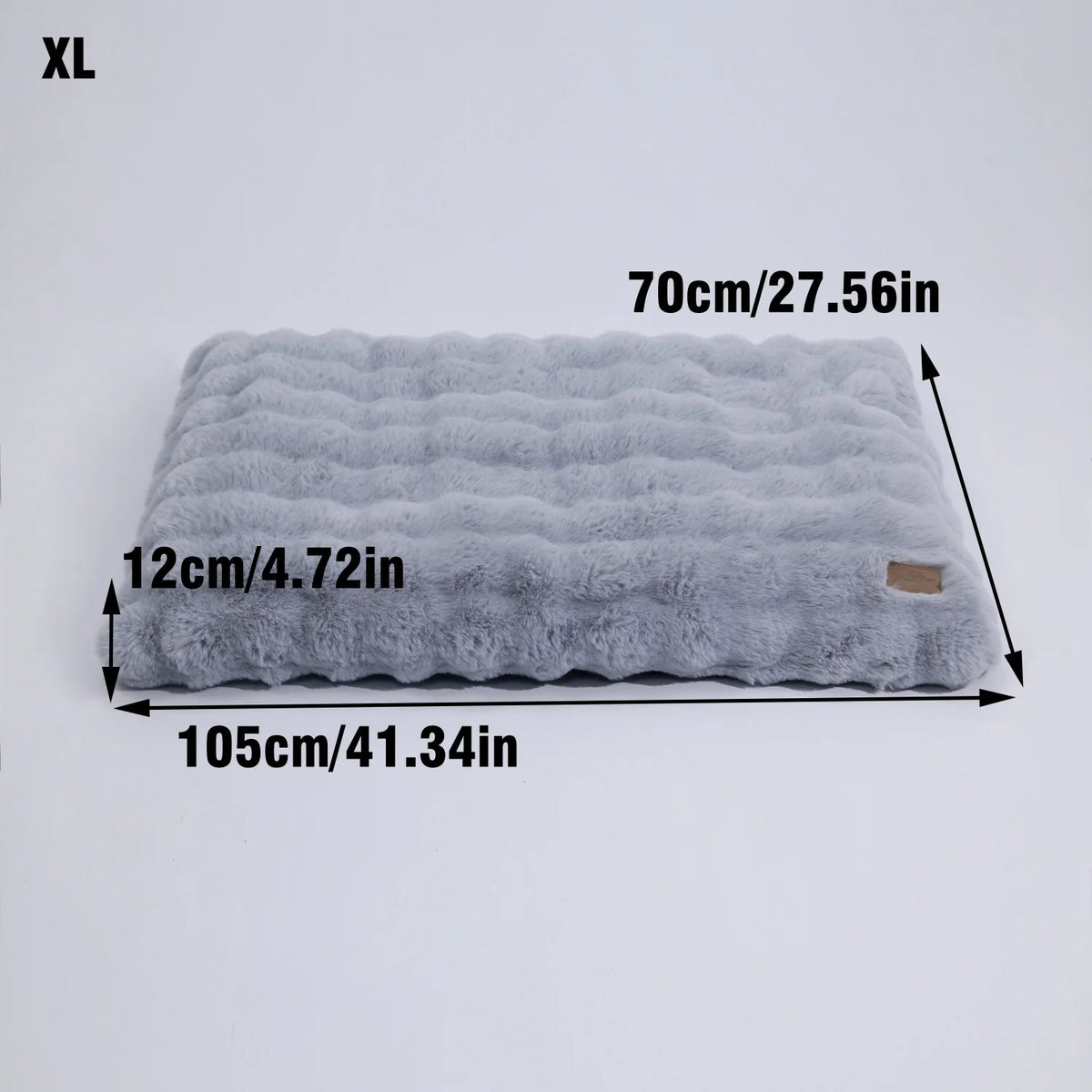 Plush Dog Bed Thicker Foam Base Crate