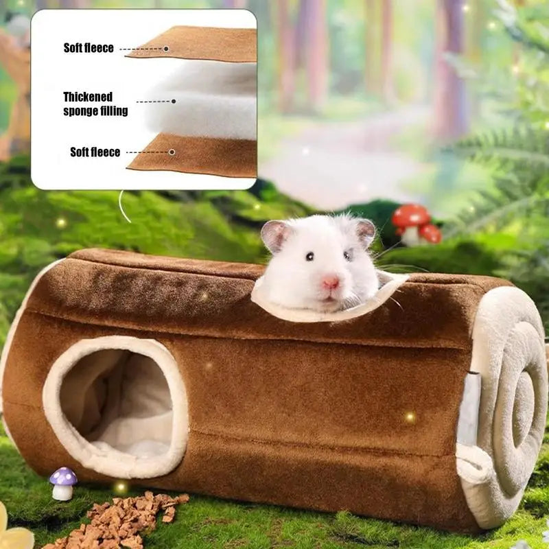 Hammock Warm Bed Small Animal Tube Cage House - Hamster Warm Bed, Tunnel House Double Sided