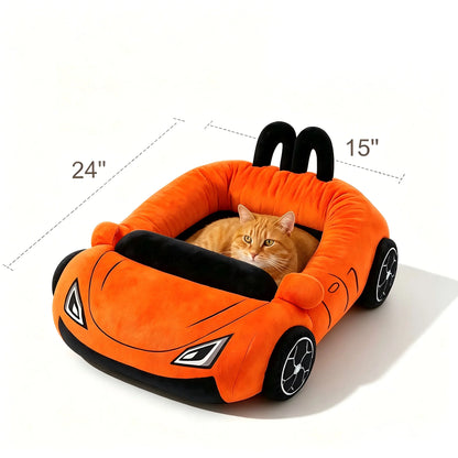 Cute Cat Beds Soft and Cozy Small Beds with Pillow Washable