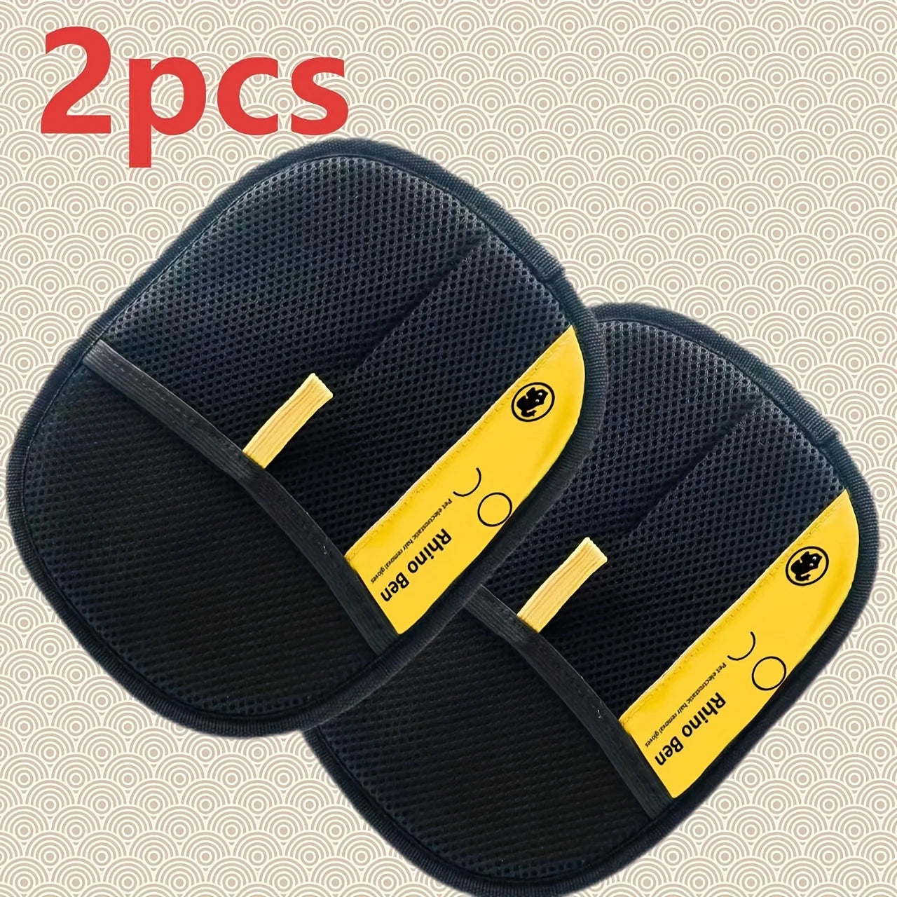 2-Piece Pet Hair Removal Gloves – Double-Sided Brushes, Anti-Shedding Grooming Gloves,
