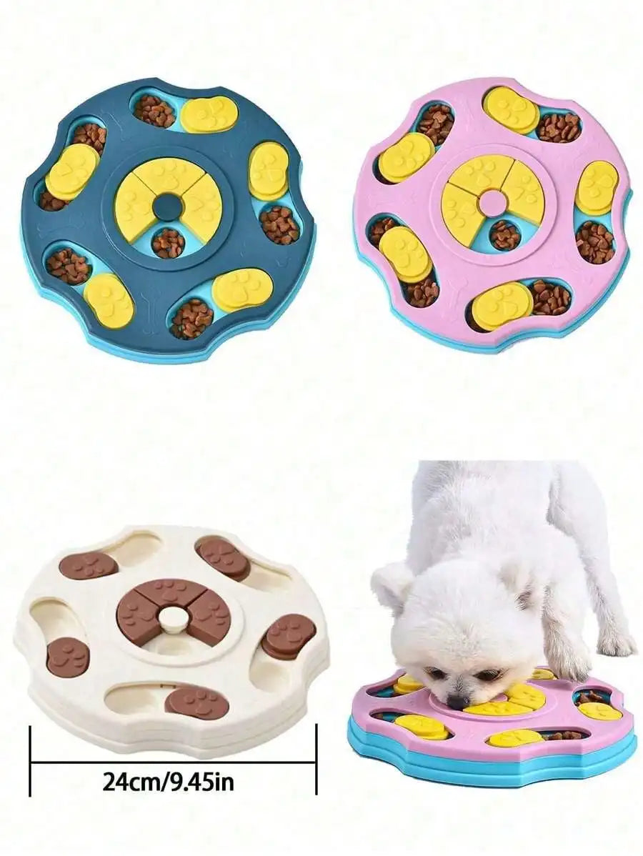 Dog Puzzle Toys Slow Feeder, Interactive IQ-Enhancing Food Dispenser, Non-Slip Slow Eating Bowl
