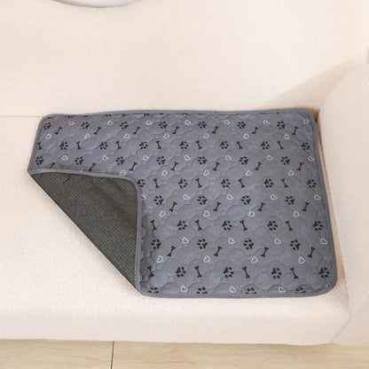 Dog Pee Pad Blanket Reusable Absorbent Washable Training Pad