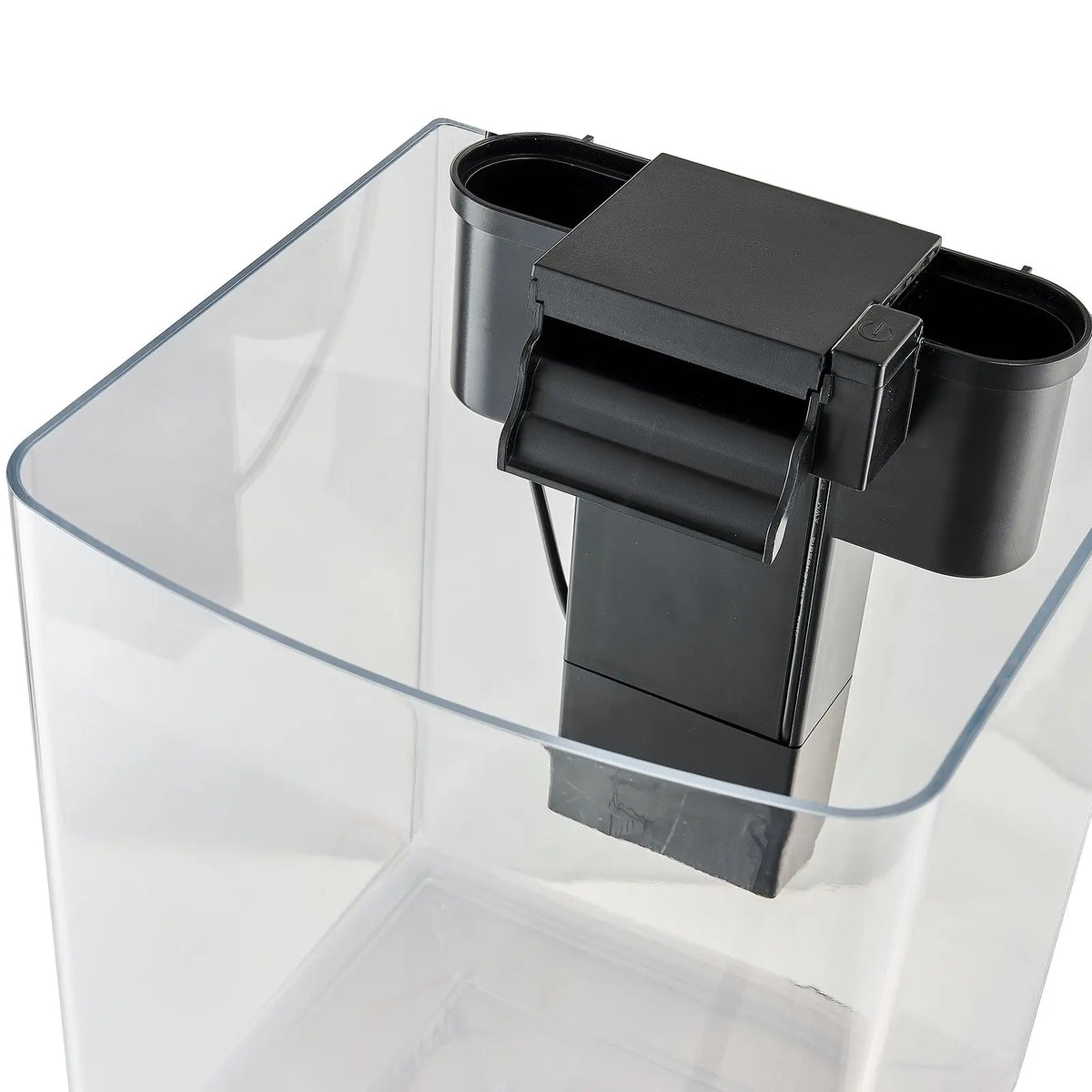 Fish Tank Aquarium, 2 Gallon Arch Ultra-Clear GPPS Starter Smart Tank Adjustable 3 Color Lighting, Self Cleaning System