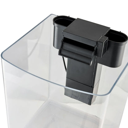 Fish Tank Aquarium, 2 Gallon Arch Ultra-Clear GPPS Starter Smart Tank Adjustable 3 Color Lighting, Self Cleaning System
