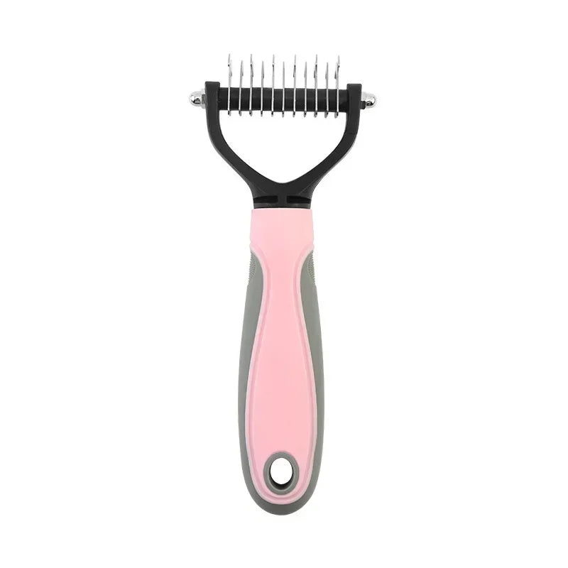 Double Sided Stainless Steel Pet Grooming Brush For Dog And Cat.