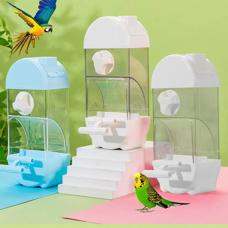 Bird Feeder / Water Dispenser House Shaped Parakeet Smart Bird Feeder Large Capacity Anti Spill