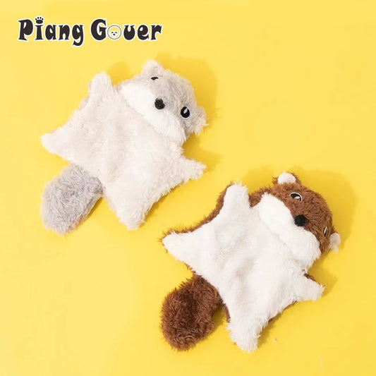 Small Cat Toy Cute Little Flying Squirrel Interaction Toy With Squeak