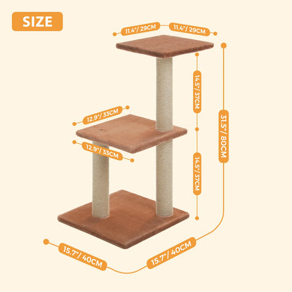 Cat Activity Tower Tree With Scratching Post for Indoor Cats