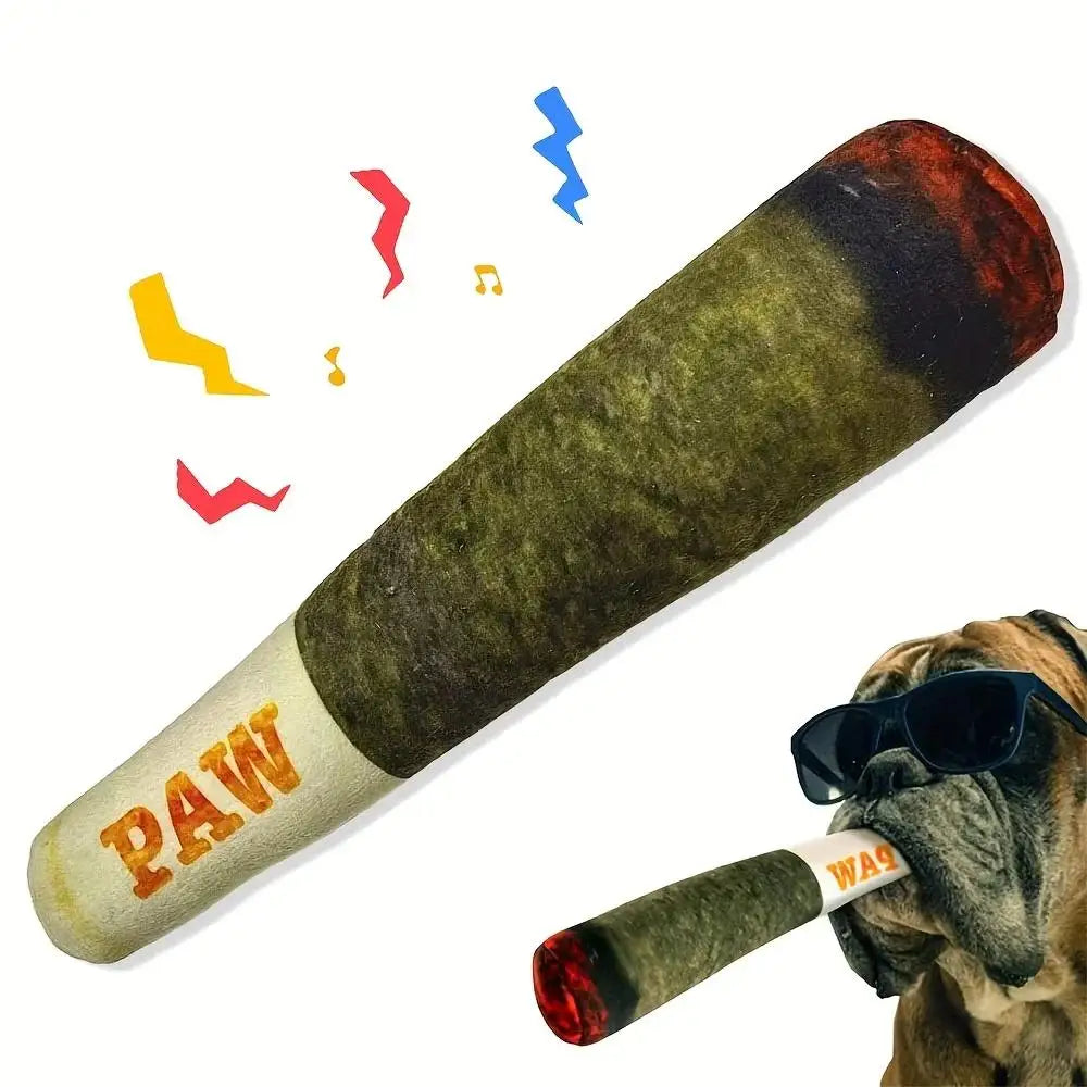 Interactive Dog Cigar Small Resistant Squeak Indestructible Chew Toy
