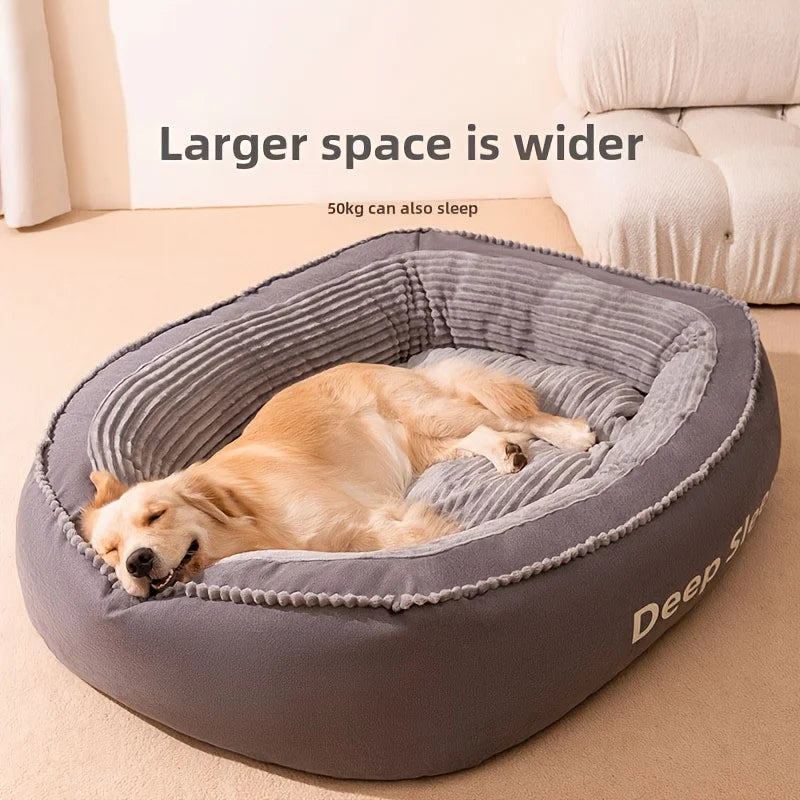 Pet Bed Comfortable Donut Round Soft Washable Dog Or Cat Cushion Bed