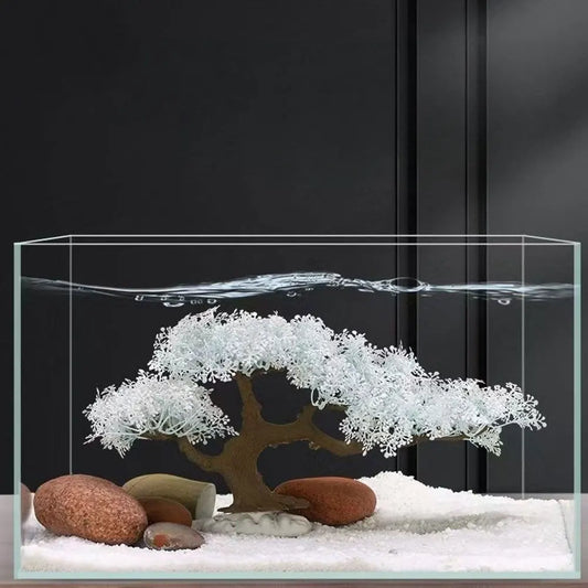 Realistic Sakura Aquarium Fish Tank Decoration Creative Beautiful Aquarium Ornament