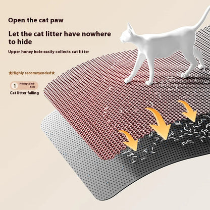 Extra Large Double Layer Cat Litter Tray Mat - Sand Catcher Non‑Slip Waterproof Eco‑Friendly