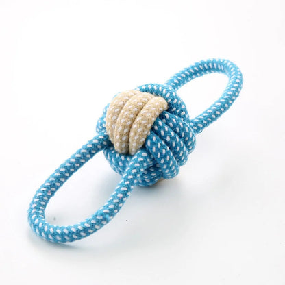 Dog Chew Toys Bundle – Rope Knot Toy & Teething Stick for Puppy, Durable Dual Color Dental Teeth Cleaning, Tough Chew Training Toy for Small Medium Dogs