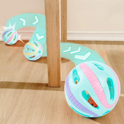 Bell Ball Cat Toys  Colorful Playing Ball Interactive Funny Plastic Cat Toy