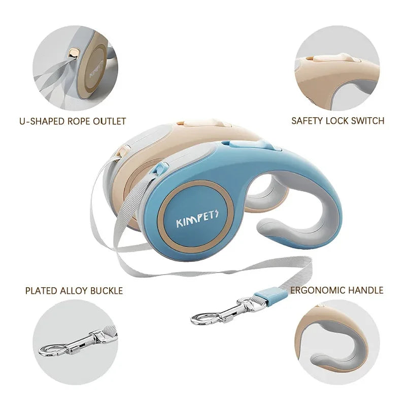 New 5m Automatic Telescopic Leash For Pet Dogs Is Suitable For Small And Medium-Sized Dogs