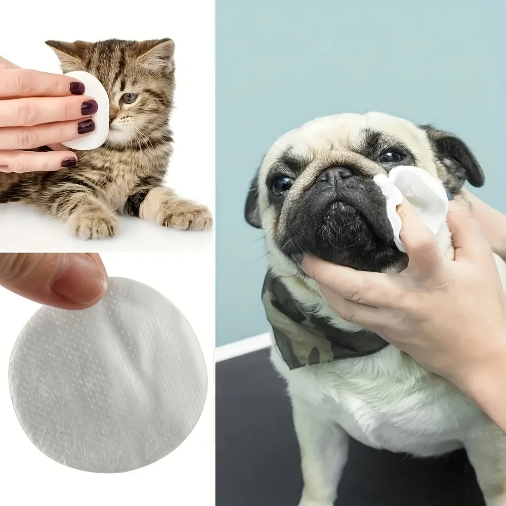 Soft & Portable Pet Eye Wipes for Dogs & Cats Gentle Tear Stain Remover 200pcs