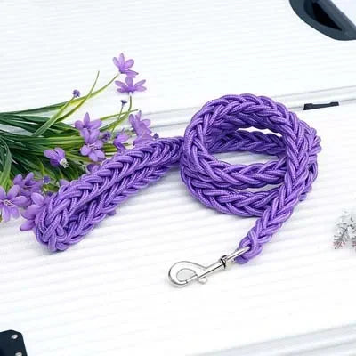 Heavy Duty Large Dog Leash Durable Nylon Braided Lead for Small Medium Big Dogs