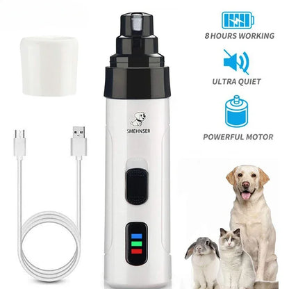 Rechargeable Nail Clippers Quiet Electric Dog And Cat Nail Grooming Trimmer Tools