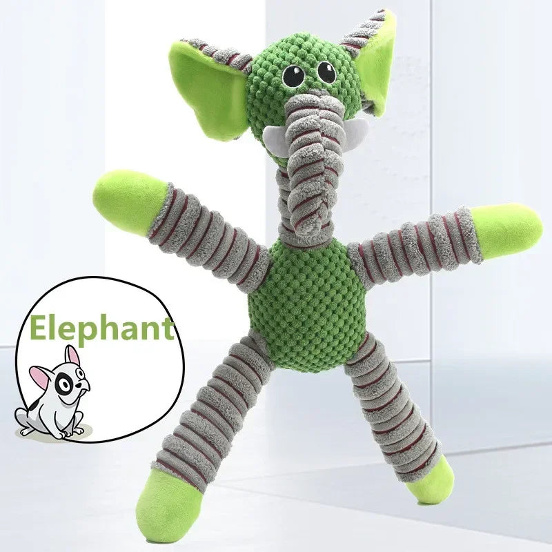 Indestructible Squeaky Dog Toy for Large Dogs Soft Plush Chew Toys For Aggressive Chewers