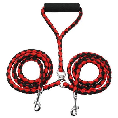 2 Way Couplers Elastic Double Dogs Leash